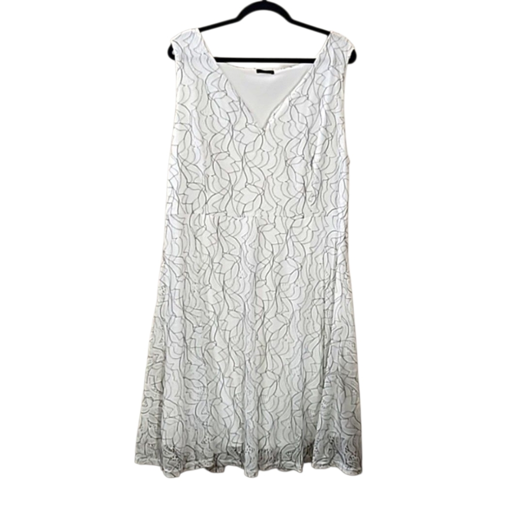 Geochlo Women's Plus Size Lace Sleeveless Party Dress Size 3X